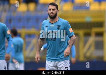 Oliver Kragl de Benevento Calcio lors du match série B entre Juve Stabia et Benevento Calcio au Stadio Romeo Menti Castellammare di Stabia Italie le 9 novembre 2019. (Photo de Franco Romano/NurPhoto) Banque D'Images