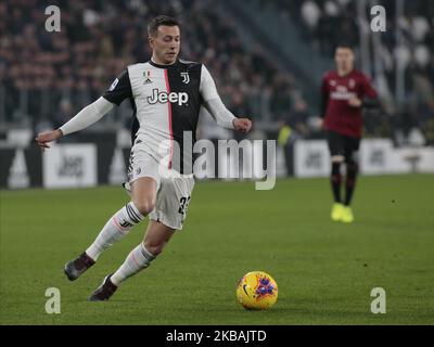 Federico Bernardeschi pendant la série Un match entre Juventus et Milan, à Turin, 10 novembre 2019 (photo de Loris Roselli). Banque D'Images