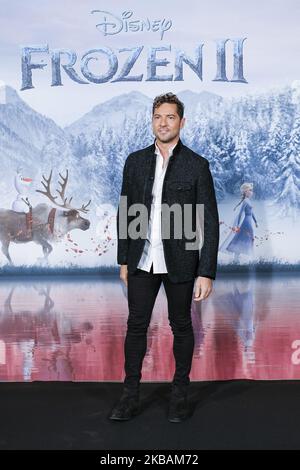 David Bisbal assiste à la photocall 'Frozen 2' sur 11 novembre 2019 à Madrid, Espagne. (Photo par Oscar Gonzalez/NurPhoto) Banque D'Images