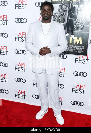 HOLLYWOOD, LOS ANGELES, CALIFORNIE, États-Unis - NOVEMBRE 14 : l'acteur Daniel Kaluuya porte Dior arrive au FEST 2019 de l'AFI - Gala nuit d'ouverture - première de Universal Pictures 'Queen and Slim' tenue au Théâtre chinois IMAX de TCL sur 14 novembre 2019 à Hollywood, Los Angeles, Californie, États-Unis. (Photo par Xavier Collin/image Press Agency/NurPhoto) Banque D'Images