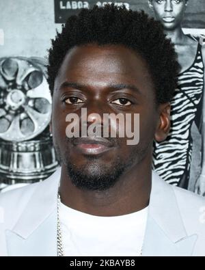 HOLLYWOOD, LOS ANGELES, CALIFORNIE, États-Unis - NOVEMBRE 14 : l'acteur Daniel Kaluuya porte Dior arrive au FEST 2019 de l'AFI - Gala nuit d'ouverture - première de Universal Pictures 'Queen and Slim' tenue au Théâtre chinois IMAX de TCL sur 14 novembre 2019 à Hollywood, Los Angeles, Californie, États-Unis. (Photo par Xavier Collin/image Press Agency/NurPhoto) Banque D'Images