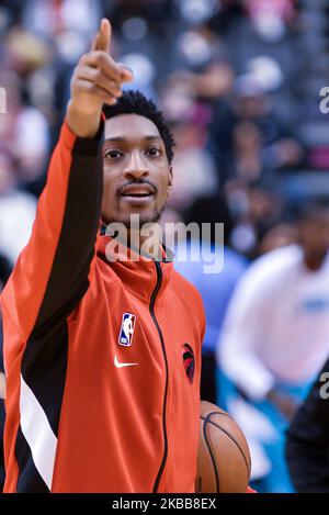 Malcolm Miller no 13 des Toronto Raptors avant les Toronto Raptors contre Charlotte Hornets match de la saison régulière de la NBA à l'aréna de la Banque Scotia, sur 18 novembre 2019, à Toronto, au Canada. (Toronto Raptors a gagné 132-96) (photo d'Anatoliy Cherkasov/NurPhoto) Banque D'Images