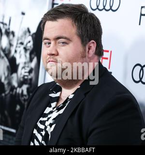 HOLLYWOOD, LOS ANGELES, CALIFORNIE, États-Unis - NOVEMBRE 20 : Paul Walter Hauser arrive au FEST de l'AFI 2019 - première de Warner Bros. Pictures 'Richard Jewell' tenu au Théâtre chinois de TCL IMAX on 20 novembre 2019 à Hollywood, Los Angeles, Californie, États-Unis. (Photo par Xavier Collin/image Press Agency/NurPhoto) Banque D'Images