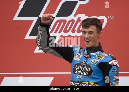 Sergio Garcia (11) d'Espagne et Estrella Galice 0,0 pendant la course de Gran Premio Motul de la Comunitat Valenciana au circuit Ricardo Tormo sur 17 novembre 2019 à Valence, Espagne. (Photo de Jose Breton/Pics action/NurPhoto) Banque D'Images