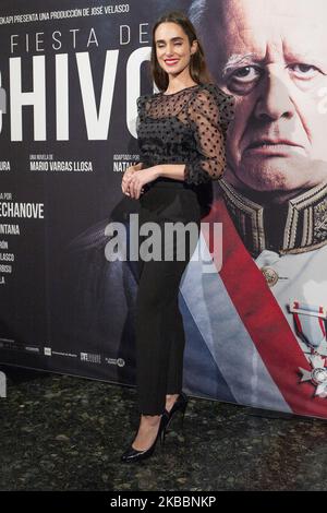 L'actrice Alicia Sanz participe à la première de théâtre 'la Fiesta del Chivo' au Théâtre Infanta Isabel sur 26 novembre 2019 à Madrid, Espagne. (Photo par Oscar Gonzalez/NurPhoto) Banque D'Images