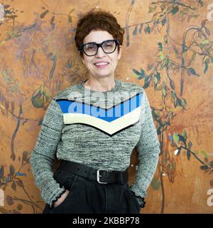 L'actrice Adriana Ozores pose lors de la séance de portrait pour promouvoir la pièce LOS HIJOS à Madrid le 27 novembre 2019. Espagne (photo par Oscar Gonzalez/NurPhoto) Banque D'Images