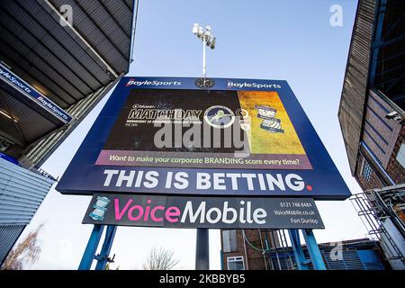 Vue générale de St Andrews avant le match du championnat Sky Bet entre Birmingham City et Millwall à St Andrews, Birmingham, le samedi 30th novembre 2019. (Photo d'Alan Hayward/MI News/NurPhoto) Banque D'Images