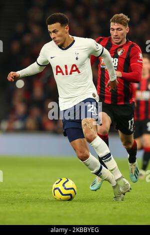 Le milieu de terrain de Tottenham Dele Alli lors du match de la Barclays Premier League entre Tottenham Hotspur et Bournemouth au stade Tottenham Hotspur, Londres, Angleterre. Le 30th novembre 2019. (Photo par AFS/Espa-Images/action Foto Sport/NurPhoto) Banque D'Images