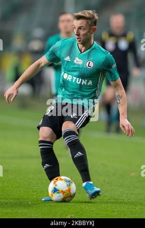 Arvydas Novikovas (Legia) lors du match de football PKO Ekstraklasa entre Legia Warsaw et Korona Kielce au stade de l'armée polonaise à Varsovie, Pologne, le 30 novembre 2019. (Photo par Foto Olimpik/NurPhoto) Banque D'Images