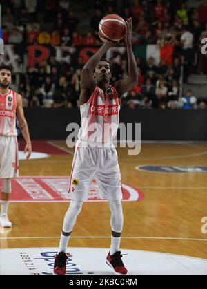 -5 Jakovics Ingus d'Openjobmestis en action pendant l'Italie Lega Panier de Serie A , Openjobmestis Varèse - Virtus Roma le 1 décembre 2019 à Varèse Palasport Enerxenia Arena (photo de Fabio Averna/NurPhoto) Banque D'Images