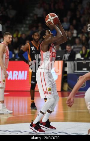 -5 Jakovics Ingus d'Openjobmestis en action pendant l'Italie Lega Panier de Serie A , Openjobmestis Varèse - Virtus Roma le 1 décembre 2019 à Varèse Palasport Enerxenia Arena (photo de Fabio Averna/NurPhoto) Banque D'Images