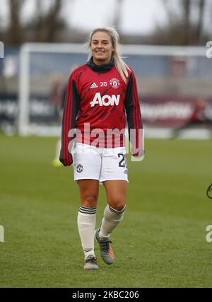 Kirsty Smith de Manchester United Women lors du match de la Super League des femmes Barclays entre West Ham United Women et Manchester United au stade Rush Green sur 01 décembre 2019 à Dagenham, Angleterre (photo par action Foto Sport/NurPhoto) Banque D'Images