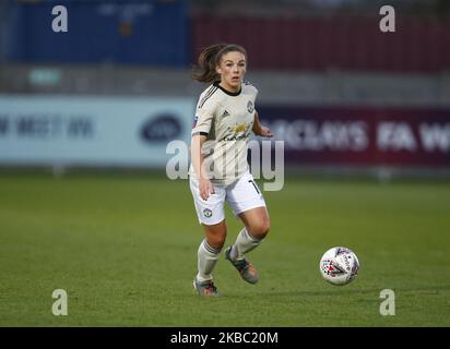 Kirsty Hanson de Manchester United Women lors du match de la Super League des Barclays Women entre West Ham United Women et Manchester United au stade Rush Green sur 01 décembre 2019 à Dagenham, Angleterre (photo par action Foto Sport/NurPhoto) Banque D'Images