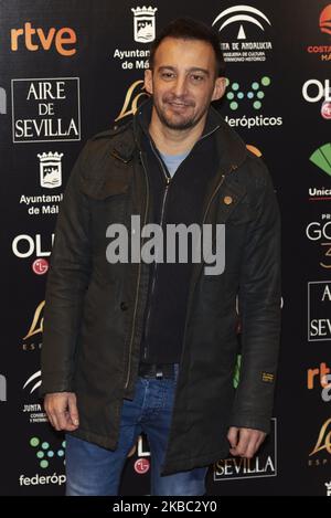 Alejandro Amenabar assiste à la conférence des 2020 candidats à Goya au Cinema Accademy à Madrid, Espagne, le 2 décembre 2019 (photo de Carlos Dafonte/NurPhoto) Banque D'Images