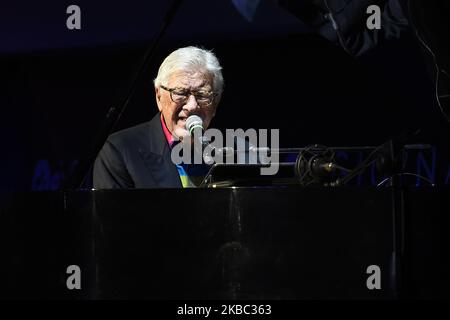 Peppino Di Capri assiste à un photocall lors de la 41th Giornce Professionali del Cinema Sorrento Italie le 2 décembre 2019. (Photo de Franco Romano/NurPhoto) Banque D'Images