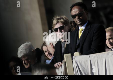 L'acteur, réalisateur et producteur américain à la retraite Robert Redford assiste à l'audience générale hebdomadaire du Pape François, sur la place Saint-Pierre, au Vatican, le mercredi 4 décembre 2019. (Photo de Massimo Valicchia/NurPhoto) Banque D'Images