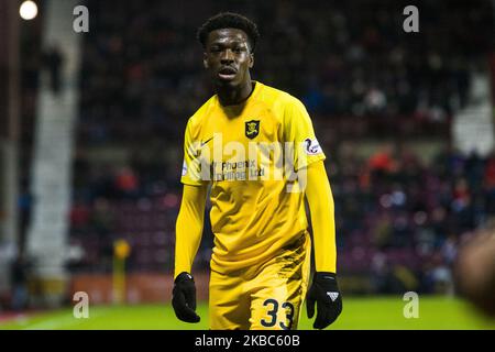 Steve Lawson de Livingston lors du match de la Premier League écossaise entre Hearts et Livingston au parc Tynecastle, le 04 décembre 2019 à Édimbourg, en Écosse. (Photo par Ewan Bootman/NurPhoto) Banque D'Images