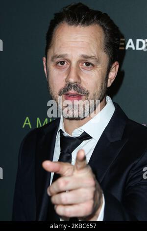 WEST HOLLYWOOD, LOS ANGELES, CALIFORNIE, États-Unis - DÉCEMBRE 04 : l'acteur Giovanni Ribisi arrive au Los Angeles Special screening of Momentum Pictures 'A million Little pieces' qui s'est tenu à l'hôtel de Londres West Hollywood à Beverly Hills sur 4 décembre 2019 à West Hollywood, Los Angeles, Californie, États-Unis. (Photo par Xavier Collin/image Press Agency/NurPhoto) Banque D'Images