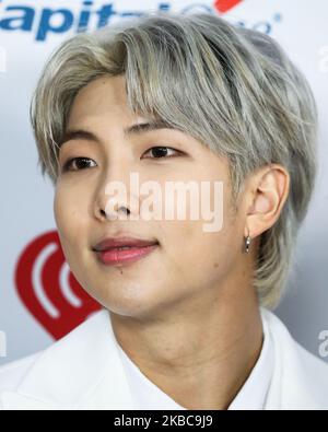 INGLEWOOD, LOS ANGELES, CALIFORNIE, États-Unis - DÉCEMBRE 06 : Jimin (Park Ji-min) de BTS arrive au 102,7 KIIS FM Jingle ball 2019 tenu au Forum on 6 décembre 2019 à Inglewood, Los Angeles, Californie, États-Unis. (Photo par Xavier Collin/image Press Agency/NurPhoto) Banque D'Images