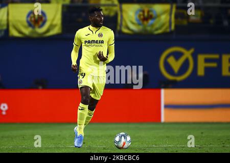 André Frank Zambo Anguissa de Villarreal pendant le match espagnol de la Liga entre Villarreal CF et Atletico de Madrid au stade de la Ceramica sur 6 décembre 2019. (Photo de Jose Miguel Fernandez/NurPhoto) Banque D'Images