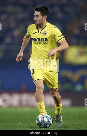 Moi Gomez de Villarreal contrôle le ballon pendant le match de la Ligue entre Villarreal CF et le Club Atletico de Madrid à l'Estadio de la Ceramica sur 6 décembre 2019 à Villareal, Espagne. (Photo de Jose Breton/Pics action/NurPhoto) Banque D'Images