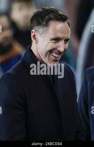 Steve Nash ancien joueur de la NBA lors du match de la Liga Santander entre le FC Barcelone et le RCD Mallorca au Camp Nou Stadium de Barcelone 07 décembre 2019, Espagne. (Photo par Xavier Bonilla/NurPhoto) Banque D'Images