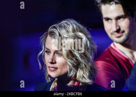 Madison HUBBELL / Zachary DONOHUE (Etats-Unis) à la cérémonie de remise des prix de la finale du Grand Prix de patinage artistique de l'UIP à Palavela on 7 décembre 2019 à Turin, Italie (photo de Mauro Ujetto/NurPhoto) Banque D'Images