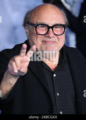 HOLLYWOOD, LOS ANGELES, CALIFORNIE, États-Unis - DÉCEMBRE 09 : Danny DeVito arrive à la première mondiale de Columbia Pictures 'Jumanji: The Next Level' qui se tient au TCL Chinese Theater IMAX on 9 décembre 2019 à Hollywood, Los Angeles, Californie, États-Unis. (Photo par Xavier Collin/image Press Agency/NurPhoto) Banque D'Images