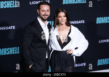 WESTWOOD, LOS ANGELES, CALIFORNIE, États-Unis - DÉCEMBRE 10 : Paul Khoury et Ashley Greene arrivent à la projection spéciale de Los Angeles de la « bombe » de Liongate qui s'est tenue au Regency Village Theatre sur 10 décembre 2019 à Westwood, Los Angeles, Californie, États-Unis. (Photo par Xavier Collin/image Press Agency/NurPhoto) Banque D'Images