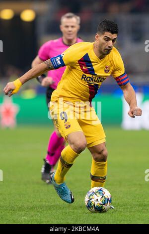 Luis Suarez du FC Barcelone lors du match de groupe de la Ligue des champions de l'UEFA 2019/2020 entre le FC Internazionale Milan et le FC Barcelone au Stadio Giuseppe Meazza San Sito le 10 décembre 2019 à Milan, en Italie. (Photo de Danilo Di Giovanni/NurPhoto) Banque D'Images