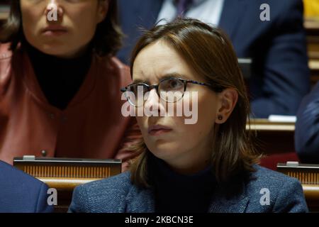 La sous-ministre française des Affaires européennes, Amélie de Montchalin, assiste à la session de questions au gouvernement au Sénat sur le 11 décembre 2019 à Paris, en France. (Photo de Daniel Pier/NurPhoto) Banque D'Images