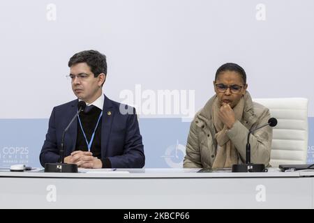 Randolfe Rodrigues(sénateur brésilien), Marina Silva (ministre de l'Enviroment du Brésil) Banque D'Images