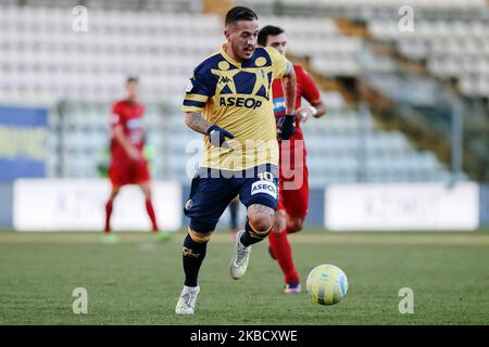 Felipe Sodinha pendant le match série C - Girone B entre Modène et Ravenne au Stadio Braglia sur 14 décembre 2019 à Modène, Italie. (Photo par Emmanuele Ciancaglini/NurPhoto) Banque D'Images