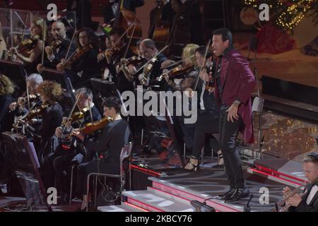 Lionel Richie se produit à la salle Paul VI lors du concert de Noël annuel du Vatican sur 14 décembre 2019 à la Cité du Vatican, au Vatican. (Photo de Massimo Valicchia/NurPhoto) Banque D'Images