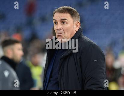 Leonardo Semplici lors de la série italienne Un match de football entre AS Roma et SPAL au stade olympique de Rome, le 15 décembre 2019. (Photo par Silvia Lore/NurPhoto) Banque D'Images