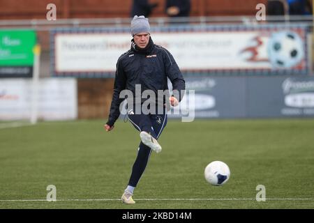 Ben Killip Hartlepool s'est Uni lors du match du Buildbase FA Trophy entre Harrogate Town et Hartlepool s'est Uni à Wetherby Road, Harrogate, le samedi 14th décembre 2019. (Photo de Mark Fletcher/MI News/NurPhoto) Banque D'Images