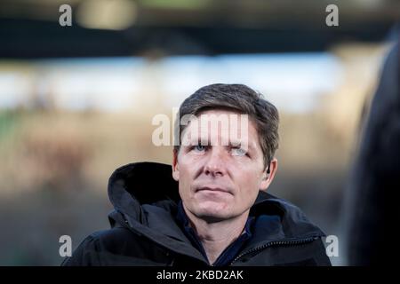 Oliver Glasner, entraîneur en chef de VfL Wolfsburg gestes avant le 1. Match de Bundesliga entre VfL Wolfsburg et Borussia Monchengladbach à la Volkswagen Arena sur 15 décembre 2019 à Wolfsburg, Allemagne. (Photo de Peter Niedung/NurPhoto) Banque D'Images