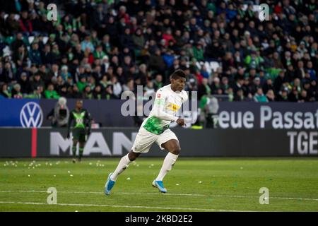 Breel Embolo de Borussia Monchengladbach pendant à la 1. Match de Bundesliga entre VfL Wolfsburg et Borussia Monchengladbach à la Volkswagen Arena sur 15 décembre 2019 à Wolfsburg, Allemagne. (Photo de Peter Niedung/NurPhoto) Banque D'Images