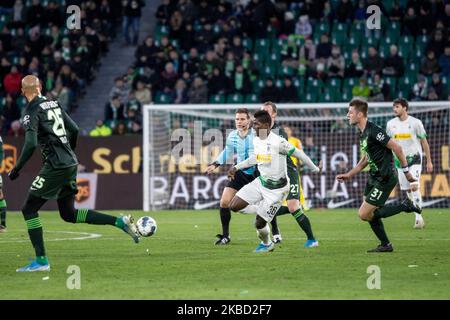 Breel Embolo de Borussia Monchengladbach pendant les 1. Match de Bundesliga entre VfL Wolfsburg et Borussia Monchengladbach à la Volkswagen Arena sur 15 décembre 2019 à Wolfsburg, Allemagne. (Photo de Peter Niedung/NurPhoto) Banque D'Images