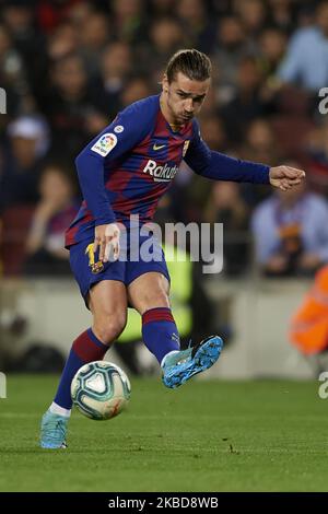 Antoine Griezmann, de Barcelone, qui a tiré au but pendant le match de la Ligue entre le FC Barcelone et le Real Madrid CF au Camp Nou sur 26 octobre 2019 à Barcelone, en Espagne. (Photo de Jose Breton/Pics action/NurPhoto) Banque D'Images