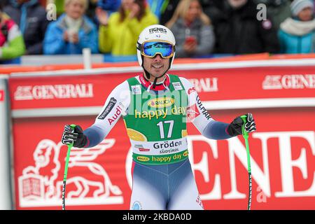 Clarey Johan de France pendant la coupe du monde de ski alpin Audi FIS Super G sur 20 décembre 2019 à Val Gardena, Italie. (Photo par Emmanuele Ciancaglini/NurPhoto) Banque D'Images