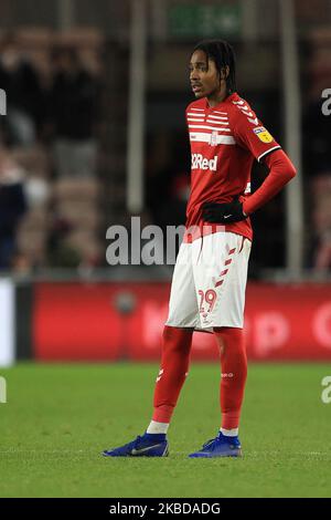 Djed Spence de Middlesbrough lors du match de championnat Sky Bet entre Middlesbrough et Stoke City au stade Riverside, à Middlesbrough, le vendredi 20th décembre 2019. (Photo de Mark Fletcher/MI News/NurPhoto) Banque D'Images