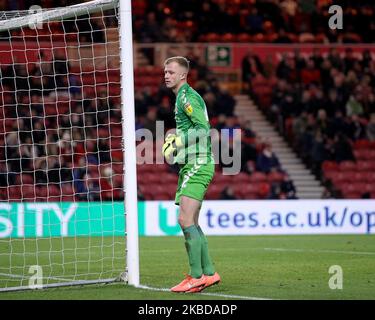 Aynsley Pears of Middlesbrough lors du match de championnat Sky Bet entre Middlesbrough et Stoke City au stade Riverside, Middlesbrough, le vendredi 20th décembre 2019. (Photo de Mark Fletcher/MI News/NurPhoto) Banque D'Images