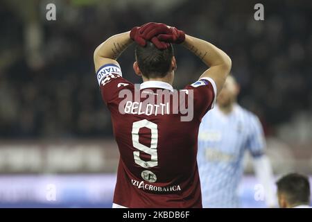 Andrea Belotti du FC Torino a déçu lors de la série Un match de football entre le FC Torino et S.P.A.L. au stade olympique Grande Torino sur 21 décembre 2019 à Turin, en Italie. Torino perd 1-2 contre S.P..A.L. (Photo par Massimiliano Ferraro/NurPhoto) Banque D'Images