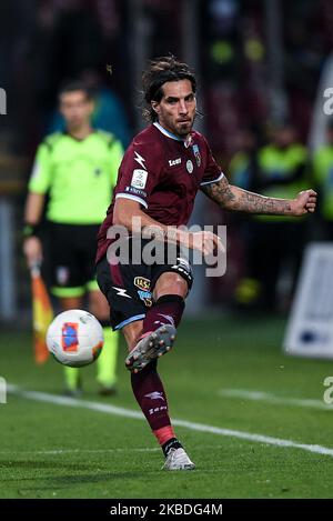 Walter Lopez de l'US Salernitana 1919 lors du match de la série B entre l'US Salernitana 1919 et Pordenone Calcio au Stadio Arechi, Salerno, Italie, le 26 décembre 2019 (photo de Giuseppe Maffia/NurPhoto) Banque D'Images