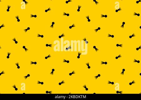 forme de trou de serrure abstraite couleur de remplissage noir sur fond jaune motif sans couture pour imprimer le tissu papier couverture livre toile toile toile toile toile toile toile toile toile toile toile toile toile toile de fond graphique de page web Illustration de Vecteur