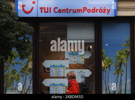 TUI Travel Centre à Cracovie. Lundi, 17 décembre 2019, à Cracovie, en Pologne. (Photo par Artur Widak/NurPhoto) Banque D'Images