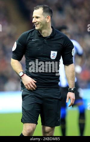 Arbitre Tim Robinson lors du match de championnat Sky Bet entre Sheffield mercredi et Cardiff City à Hillsborough, Sheffield, le dimanche 29th décembre 2019. (Photo Mark Fletcher/MI News/NurPhoto) Banque D'Images