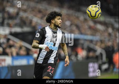 DeAndre Yedlin (22) de Newcastle United en action lors du match de la Premier League entre Newcastle United et Leicester City à St. James's Park, Newcastle, le mercredi 1st janvier 2020. (Photo par IAM Burn/MI News/NurPhoto) Banque D'Images