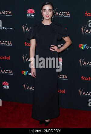 WEST HOLLYWOOD, LOS ANGELES, CALIFORNIE, États-Unis - JANVIER 03 : Ashleigh Brewer arrive aux prix internationaux annuels 9th de l'Académie australienne des arts du cinéma et de la télévision (AACTA) qui se tiennent au SkyBar du Mondrian Los Angeles sur 3 janvier 2020 à West Hollywood, Los Angeles, Californie, États-Unis. (Photo par Xavier Collin/image Press Agency/NurPhoto) Banque D'Images